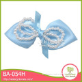 Light blue butterfly pearl BA-054H boutique bows